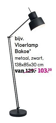 Aanbiedingen Vloerlamp bakoe - Huismerk - Leen Bakker - Geldig van 06/04/2020 tot 26/04/2020 bij Leen Bakker