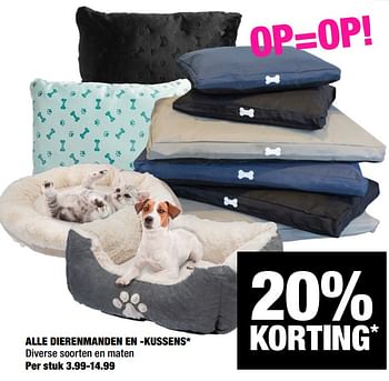 Aanbiedingen Alle dierenmanden en -kussens - Huismerk - Big Bazar - Geldig van 20/04/2020 tot 03/05/2020 bij Big Bazar