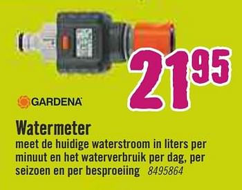 Aanbiedingen Gardena watermeter - Gardena - Geldig van 30/03/2020 tot 26/04/2020 bij Hornbach