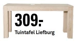 Aanbiedingen Tuintafel liefburg - Huismerk Karwei - Geldig van 30/03/2020 tot 29/09/2020 bij Karwei