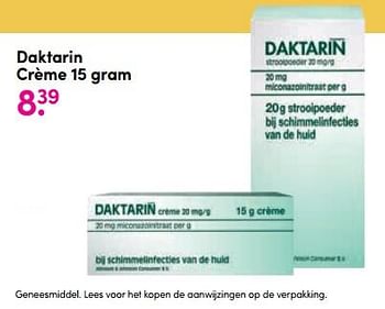 Aanbiedingen Daktarin crème - Daktarin - Geldig van 13/04/2020 tot 26/04/2020 bij da