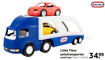 Aanbiedingen Little tikes autotransporter - Little Tikes - Geldig van 18/04/2020 tot 03/05/2020 bij Intertoys