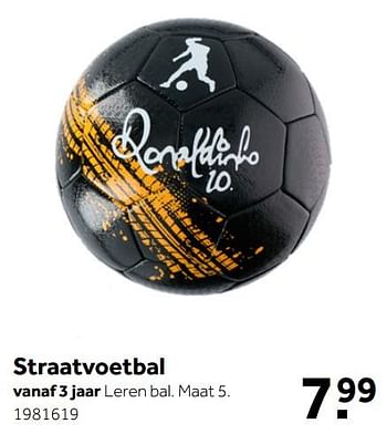 Aanbiedingen Straatvoetbal - Huismerk - Intertoys - Geldig van 18/04/2020 tot 03/05/2020 bij Intertoys
