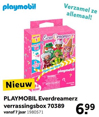 Aanbiedingen Playmobil everdreamerz verrassingsbox 70389 - Playmobil - Geldig van 18/04/2020 tot 03/05/2020 bij Intertoys