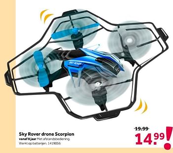 Aanbiedingen Sky rover drone scorpion - Huismerk - Intertoys - Geldig van 18/04/2020 tot 03/05/2020 bij Intertoys