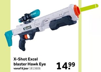Aanbiedingen X-shot excel blaster hawk eye - X-Shot - Geldig van 18/04/2020 tot 03/05/2020 bij Intertoys