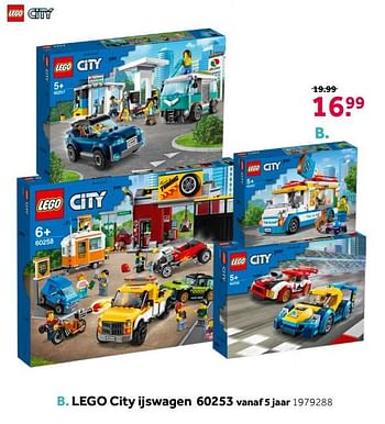 Aanbiedingen Lego city ijswagen 60253 - Lego - Geldig van 18/04/2020 tot 03/05/2020 bij Intertoys