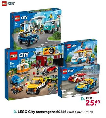 Aanbiedingen Lego city racewagens 60256 - Lego - Geldig van 18/04/2020 tot 03/05/2020 bij Intertoys