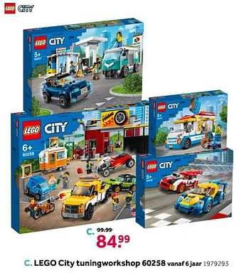Aanbiedingen Lego city tuningworkshop 60258 - Lego - Geldig van 18/04/2020 tot 03/05/2020 bij Intertoys