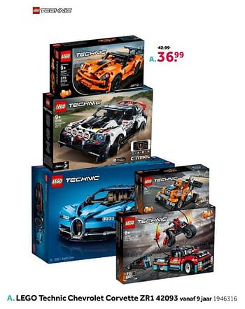 Aanbiedingen Lego technic chevrolet corvette zr1 42093 - Lego - Geldig van 18/04/2020 tot 03/05/2020 bij Intertoys