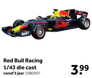 Aanbiedingen Red bull racing 1-43 die cast - Huismerk - Intertoys - Geldig van 18/04/2020 tot 03/05/2020 bij Intertoys