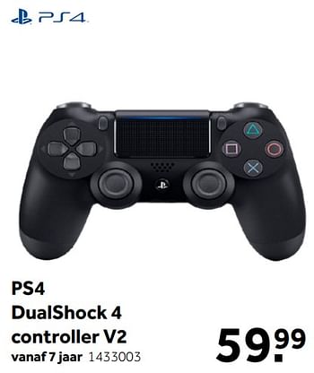 Aanbiedingen Sony ps4 dualshock 4 controller v2 - Sony - Geldig van 18/04/2020 tot 03/05/2020 bij Intertoys