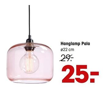 Aanbiedingen Hanglamp pala - Huismerk - Kwantum - Geldig van 27/04/2020 tot 10/05/2020 bij Kwantum