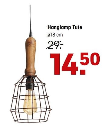 Aanbiedingen Hanglamp tute - Huismerk - Kwantum - Geldig van 27/04/2020 tot 10/05/2020 bij Kwantum
