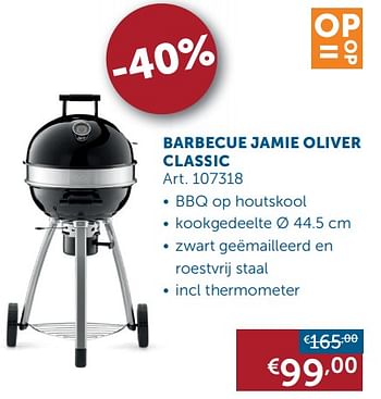 Aanbiedingen Barbecue jamie oliver classic - Jamie Oliver - Geldig van 04/05/2020 tot 25/05/2020 bij Zelfbouwmarkt