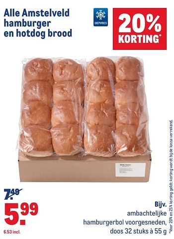 Aanbiedingen Ambachtelijke hamburgerbol voorgesneden - Huismerk - Makro - Geldig van 22/04/2020 tot 19/05/2020 bij Makro