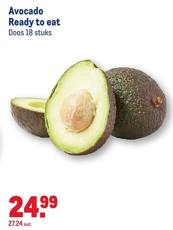 Aanbiedingen Avocado ready to eat - Huismerk - Makro - Geldig van 22/04/2020 tot 19/05/2020 bij Makro