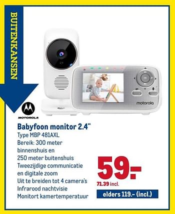 Aanbiedingen Motorola babyfoon monitor 2.4 - Motorola - Geldig van 22/04/2020 tot 05/05/2020 bij Makro