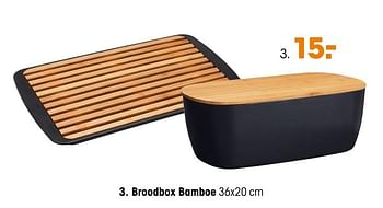 Aanbiedingen Broodbox bamboe - Huismerk - Kwantum - Geldig van 11/05/2020 tot 24/05/2020 bij Kwantum