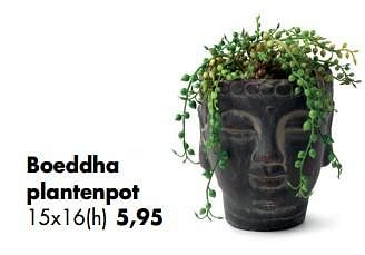 Aanbiedingen Boeddha plantenpot - Huismerk - Multi Bazar - Geldig van 11/05/2020 tot 01/06/2020 bij Multi Bazar
