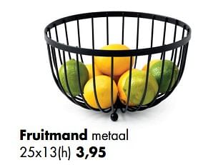 Aanbiedingen Fruitmand metaal - Huismerk - Multi Bazar - Geldig van 11/05/2020 tot 01/06/2020 bij Multi Bazar