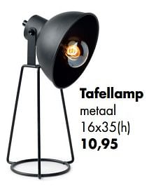 Aanbiedingen Tafellamp metaal - Huismerk - Multi Bazar - Geldig van 11/05/2020 tot 01/06/2020 bij Multi Bazar