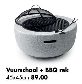 Aanbiedingen Vuurschaal + bbq rek - Huismerk - Multi Bazar - Geldig van 11/05/2020 tot 01/06/2020 bij Multi Bazar