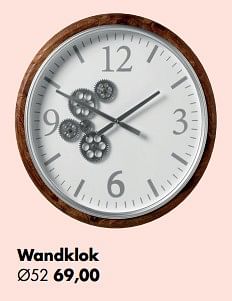 Aanbiedingen Wandklok - Huismerk - Multi Bazar - Geldig van 11/05/2020 tot 01/06/2020 bij Multi Bazar
