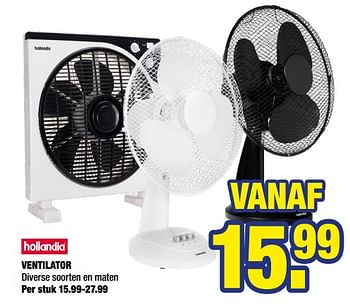 Aanbiedingen Hollandia ventilator - Hollandia - Geldig van 04/05/2020 tot 17/05/2020 bij Big Bazar