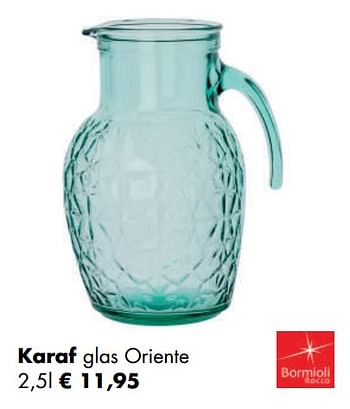 Aanbiedingen Karaf glas oriente - Bormioli Rocco  - Geldig van 04/05/2020 tot 24/05/2020 bij Multi Bazar