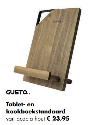 Aanbiedingen Tablet- en kookboekstandaard - Gusta - Geldig van 04/05/2020 tot 24/05/2020 bij Multi Bazar