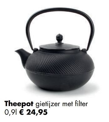 Aanbiedingen Theepot gietijzer met filter - Huismerk - Multi Bazar - Geldig van 04/05/2020 tot 24/05/2020 bij Multi Bazar