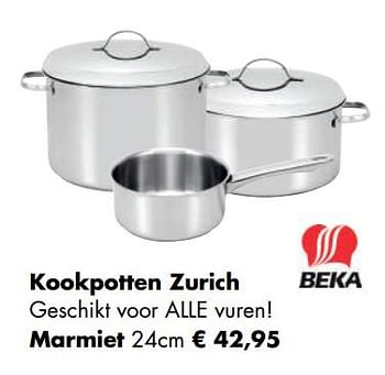 Aanbiedingen Kookpotten zurich marmiet - Beka - Geldig van 04/05/2020 tot 24/05/2020 bij Multi Bazar