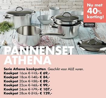 Aanbiedingen Serie athena kookpotten - Demeyere - Geldig van 04/05/2020 tot 24/05/2020 bij Multi Bazar