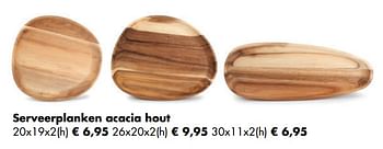Aanbiedingen Serveerplanken acacia hout - Huismerk - Multi Bazar - Geldig van 04/05/2020 tot 24/05/2020 bij Multi Bazar