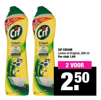 Aanbiedingen Cif cream - Cif - Geldig van 18/05/2020 tot 31/05/2020 bij Big Bazar