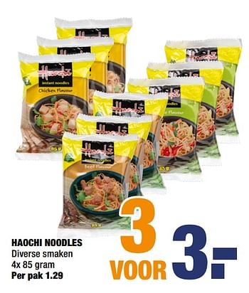 Aanbiedingen Haochi noodles - Haochi - Geldig van 18/05/2020 tot 31/05/2020 bij Big Bazar