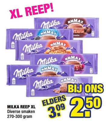 Aanbiedingen Milka reep xl - Milka - Geldig van 18/05/2020 tot 31/05/2020 bij Big Bazar