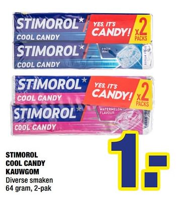 Aanbiedingen Stimorol cool candy kauwgom - Stimorol - Geldig van 18/05/2020 tot 31/05/2020 bij Big Bazar