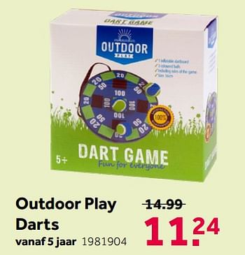 Aanbiedingen Outdoor play darts - OUTDOOR - Geldig van 16/05/2020 tot 31/05/2020 bij Intertoys