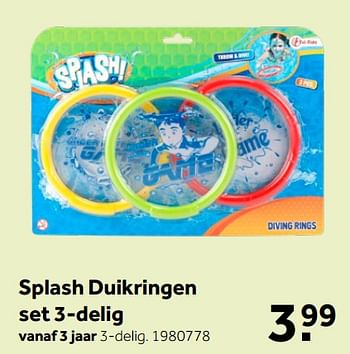 Aanbiedingen Splash duikringen - Splash - Geldig van 16/05/2020 tot 31/05/2020 bij Intertoys