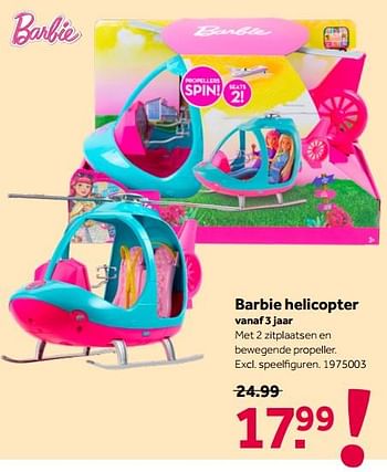 Aanbiedingen Barbie helicopter - Mattel - Geldig van 16/05/2020 tot 31/05/2020 bij Intertoys