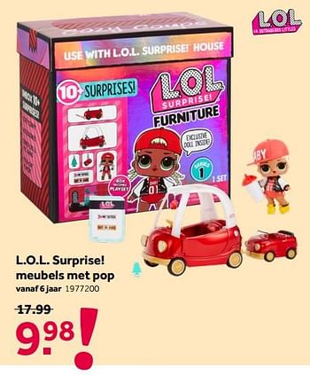 Aanbiedingen L.o.l. surprise! meubels met pop - LOL Surprise - Geldig van 16/05/2020 tot 31/05/2020 bij Intertoys