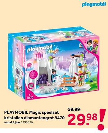 Aanbiedingen Playmobil magic speelset kristallen diamantengrot 9470 - Playmobil - Geldig van 16/05/2020 tot 31/05/2020 bij Intertoys