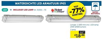 Aanbiedingen Waterdichte led armatuur ip65 1 lamp - Geldig van 26/05/2020 tot 22/06/2020 bij Zelfbouwmarkt
