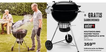 Aanbiedingen Houtskoolbarbecue master touch gbs premium e-5770 - Weber - Geldig van 26/05/2020 tot 30/06/2020 bij Supra Bazar