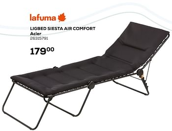 Aanbiedingen Ligbed siesta air comfort - Lafuma - Geldig van 26/05/2020 tot 30/06/2020 bij Supra Bazar