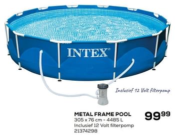 Aanbiedingen Metal frame pool - Intex - Geldig van 26/05/2020 tot 30/06/2020 bij Supra Bazar