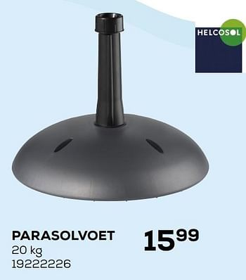 Aanbiedingen Parasolvoet - Helcosol - Geldig van 26/05/2020 tot 30/06/2020 bij Supra Bazar