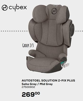 Aanbiedingen Autostoel solution z-fix plus soho grey - mid grey - Cybex - Geldig van 26/05/2020 tot 30/06/2020 bij Supra Bazar